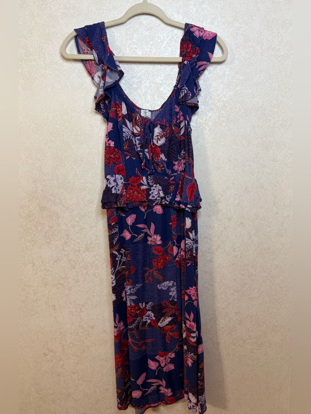 Floral Ruffle Maxi Dress